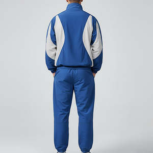 Ensemble survêtement coupe-vent en nylon uni personnalisé pour homme, style vintage, vêtements de sport coupe-vent, survêtement surdimensionné pour homme - Product Image 3