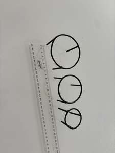 Décor Impex Vente chaude Ensemble de 3 supports sphériques en métal noir à 3 pieds - Product Image 5