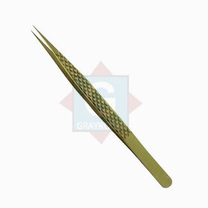 Pinzas de pestañas de acero inoxidable Premium de alta calidad, herramientas de belleza de extensión de pestañas de precisión - Product Image 3