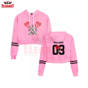 Sudadera con capucha corta Venta superior Estilo simple con bolsillos laterales y cordones en stock Nueva ropa para mujeres Sudaderas CON CAPUCHA DE Elegant Sports - Product Image 4