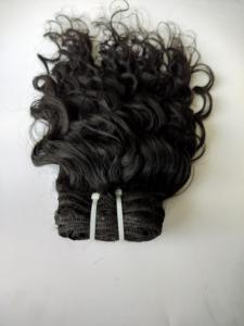 Extensión de cabello humano indio alineado con cutícula virgen Remy cruda de un solo donante, sin enredos, sin desprendimiento, suelta, onda profunda, directo Natural - Product Image 4