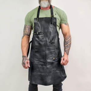 Delantal profesional de cuero para recortar pezuñas, delantales Farrier, almacenamiento de herramientas, bolsillos de cuero, forro de malla de flujo de aire, correa de soporte trasera - Product Image 4