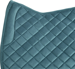 แผ่นรองอานม้าผ้ากำมะหยี่คุณภาพพรีเมียม หนังผสมผ้าฝ้าย สำหรับขี่ม้า ดรีซาจ กระโดด ใช้งานได้หลากหลาย ระบายอากาศได้ดี - Product Image 6