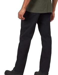 Jeans skinny en denim stretch coton/polyester pour homme, décontractés, à devant plat, noirs, lavés, évasés, coupe slim, respirants, vintage - Product Image 2