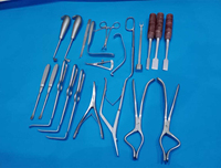 Ensemble d'instruments de chirurgie maxillo-faciale, manuel, en acier inoxydable, durable