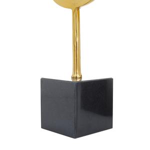 Objeto de Mesa de Metal Dorado Radiante, Escultura de Diseño Moderno que Agrega un Toque Artístico Contemporáneo a Cualquier Habitación, de la India - Product Image 4