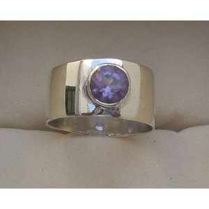 Shah Gems 925 Sterling <b>Silver</b> Fine Jewelry Natural Amethyst <b>Ring</b> for Women Rhodium Everyday Wear Garnet/<b>Opal</b> Elegant Stylish - Product Image 1