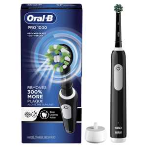 Oral_B Pro 1000 Brosse à dents électrique rechargeable, rose, 1 fils, adultes et enfants 3 + - Product Image 1
