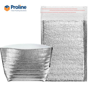 Proline Insulated Thermal Food Bag 13.4x13.8 Inch Zipper Closure PE Material Water Resistant Portable Foldable <b>Cooler</b> Bag - Product Image 5