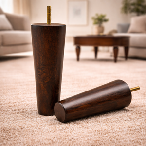 Patas Redondas de Madera Maciza para Sofá, Resistentes, para Muebles de Sala de Estar y Dormitorio, Calidad Premium - Product Image 2