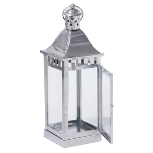 Lanterne en métal de haute qualité avec revêtement en poudre noire finie pour la maison et le jardin de grande taille - Product Image 3