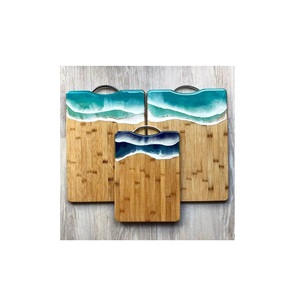 Meilleurs accessoires Planche à découper en bois et en résine Faible MOQ Planche de service rectangulaire en bois et en résine Cuisine et table à manger - Product Image 2