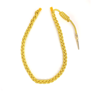 Aiguillette Ligera para Uso Ceremonial en Uniformes, con Dos Puntas Metálicas, Color Dorado Personalizado, de Fabricantes - Product Image 3