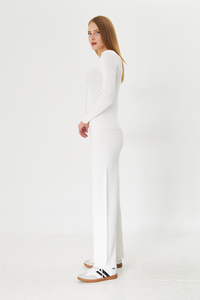 Women's Clothing Casual Buttoned <b>Cardigan</b> <b>Sweater</b> Trousers Two Piece Set Autumn-Winter High Quality Home, Office Knitwear Set - Product Image 5