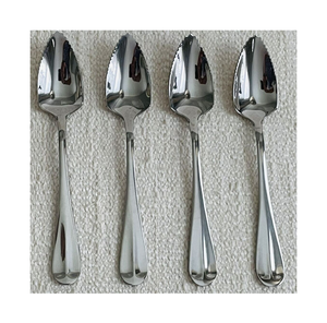 Couverts demi-dentelés, ensemble de couverts en acier inoxydable, logo personnalisé, ensemble de cuillères à gratter les fruits en acier inoxydable et à pamplemousse - Product Image 3