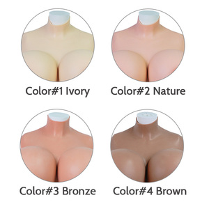 Kunstmatige Pure Siliconen Borsten Realistische Zachte Siliconen Borsten Hoge Kraag Een Stuk Grote Borsten Voor Mannen Tot Vrouwen - Product Image 5