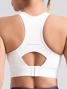 2025 Customizable Women's Seamless Yoga Top Quick Dry Fitness Sports Bra Crisscross Straps Lightweight High Support Soft Active - Product Image 5