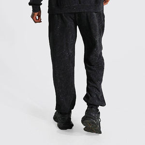 OEM / ODM Servicio Hot Sellinh Calidad superior Color sólido Fleece Custom Acid Wash Casual 100% Cotton Sweat Suit Blank Sweat Suits - Product Image 6