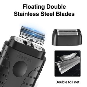 Tondeuse à barbe professionnelle sans fil à lame en T, kit complet pour homme, rasoir électrique à grille avec batterie - Product Image 5