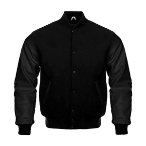 เสื้อแจ็คเก็ตเบสบอลแบบวาร์ซิตี้สั่งทำพิเศษด้วยการพิมพ์ลายซับลิเมชั่นหรือปัก  พร้อมเสื้อเบสบอลเรียบสำหรับผู้ใหญ่ - Product Image 1