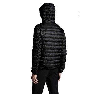 Blouson matelassé personnalisé à col montant et capuche pour homme, chaud, pour l'extérieur, avec logo frontal, vente en gros - Product Image 6