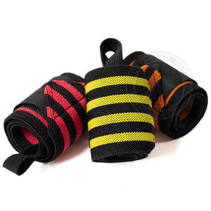 Best Selling Custom Logo Gym Workout Accessory Cotton <b>Wrist</b> Wraps for Men and Women Fitness Adult Use <b>Weight</b> Lifting Support - Product Image 4