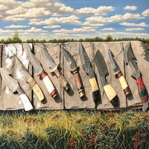 Navaja Táctica de Supervivencia con Mango G10 de 3.7 Pulgadas, Clip Trasero, Botón de Empuje para Cambio, Acero Inoxidable Duradero y Nailon - Product Image 1