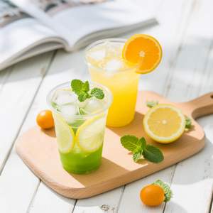 Gobelets jetables en PET/PLA de 9 oz avec couvercles et pailles, étanches, sans BPA, durables, écologiques pour les fêtes, les événements, les boissons froides, les gobelets à café - Product Image 2