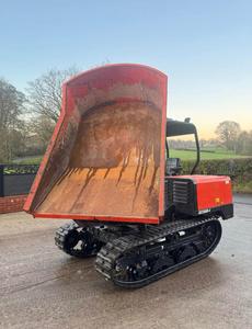 Livraison gratuite, certifié CE EPA, mini-dumper sur chenilles Kubota KC250HR-4, mini-transporteur sur chenilles, mini-dumper hydraulique à basculement - Product Image 4