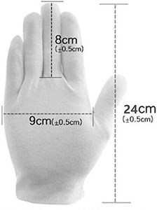 Bordado masónico Guantes negros Algodón Freemason Guante Alta calidad Royal Arch logo Guantes masónicos blancos - Product Image 2