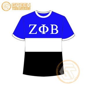 T-shirt pour femmes Zeta Phi Beta personnalisé en gros vêtements de sororité t-shirts en coton vêtements de fraternité pour femmes plus fines - Product Image 3
