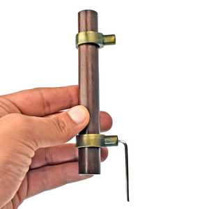 มือจับประตูห้องนอนขัดเงาสไตล์ความรักแบบพรีเมี่ยมพร้อมล็อคก้านไม้สีทองร่วมสมัยสีดำและสีบรอนซ์สำหรับบ้านสมัยใหม่ - Product Image 5