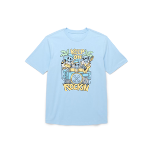 เสื้อยืดคอกลมแขนสั้นสำหรับเด็กผู้ชายแห้งเร็วระบายอากาศได้ดีดีไซน์ตามสั่ง - Product Image 1