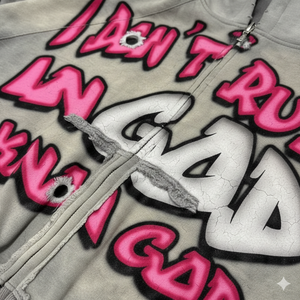 2026 New Premium Grey <b>Zip</b> <b>Up</b> <b>Cropped</b> <b>Hoodie</b> With Bold Rexfit Logo Soft Fabric Casual Streetwear Casual Streetwear Comfort - Product Image 5