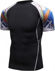 Venta al por mayor de secado rápido Rash Guard Surf Natación Camisas Manga corta Compresión Fitness Gimnasio Logotipo personalizado Rash Guards - Product Image 5