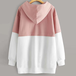 Sweats à capuche à épaules tombantes pour femme Dernières manches longues Couleur unie Confortable Islamique Modeste Hoodie Pas Cher Prix Long Cordon de serrage - Product Image 3