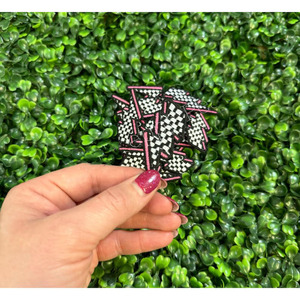 Patchs tissés de vêtement de luxe en relief HPS-0009 patch brodé chapeau étiquette toile tissu avec plastique PU pour vêtements chapeaux - Product Image 2