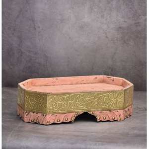 Último diseño de madera madre perla resina servir plato soporte 100% comida seguro Acero inoxidable pastel postre soporte para Chocolate - Product Image 4