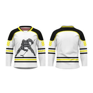 Maillot de hockey sur glace hommes design athlétique élégant adapté aux sessions d'entraînement des équipes de hockey professionnelles vêtements décontractés - Product Image 4