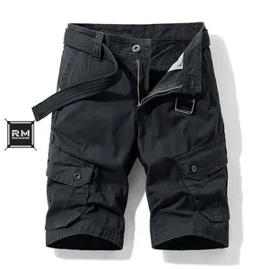 Men Cargo Shorts 100% Cotton 6 Pockets Shorts for Men Big Pockets Good Quality 2024 New Design Baggy Cargo Shorts OEM Design