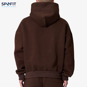 Sudaderas con Capucha Bordadas de Invierno de Alta Calidad con Logotipo Personalizado, 420 g/m², 100 % Algodón, Hombros Caídos, Talla Grande - Product Image 3