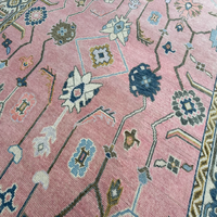 Handmade Modern Oushak Design Premium Hand Knotted Wool Carpets Area Rugs Non-Slip Washable Eco-Friendly Soft Comfortable