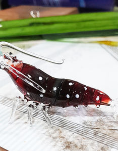 Escultura de Camarón y Langosta de Cristal de Murano Hecha a Mano, Color Personalizado, Decoración de Taiwán, Pedido al por Mayor - Product Image 3