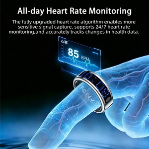 Anillo Inteligente de Acero Inoxidable con Monitor de Actividad IP68, Contador, Control por Gestos, Monitor de Sueño para Hombres y Mujeres - Product Image 6