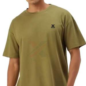 Camiseta Básica de Cuello Redondo para Hombre, Impresión Digital Personalizada, Color Liso, Sin Marca, Tejido de Punto Suave, 100% Algodón, Corte Holgado - Product Image 2