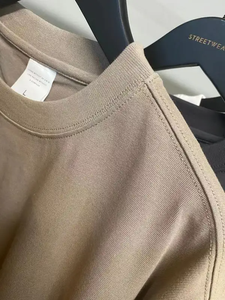 Wholesale Custom Men's Vintage Oversized T-Shirt for Spring Summer Regular Fit Heavyweight 100% Cotton Knitted <b>Fabric</b> - Product Image 3