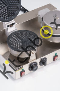 Kitchbox Industrial Commercial Flower <b>Waffle</b> <b>Maker</b> (Set of 2) - Product Image 6