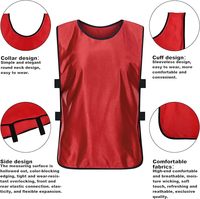 Gilet d'entraînement de football pour jeunes et adultes et maille de maillot sérigraphie par sublimation réversible Pinnies et bavoirs réversibles