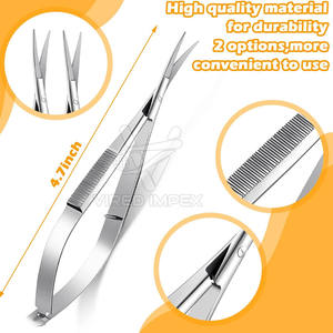 Tijeras de Resorte de Belleza de Fabricante OEM para Dar Forma a las Cejas y Cortar el Cabello, Tijeras de Resorte de Calidad Profesional - Product Image 4