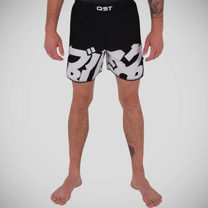 QST alta calidad transpirable poliéster MMA pantalones cortos Jiu Jitsu Kimono logotipo personalizado sublimación impresión secado rápido artes marciales - Product Image 3